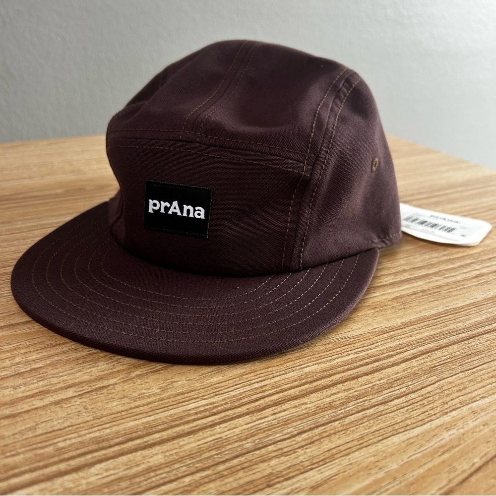 NWT Prana Foothills flat brim 5 panel hat in mocha | one size unisex